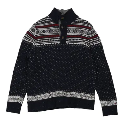 Tommy Hilfiger Jumper - Large Navy Wool Blend