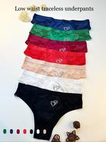Women's Solid Color Floral Lace Trim Panty, Cute Basic Soft Comfy Breathable Knicker for Daily Wear, Ladies Underwear for All...