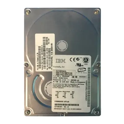 06P5135 IBM 10.1GB 4500RPM IDE Ultra ATA/100 (ATA-6) 128MB Cache 3.5-Inch Hard Drive