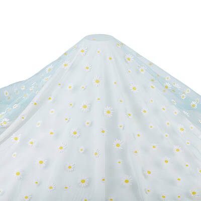 Daisy Pattern Chinlon Tulle