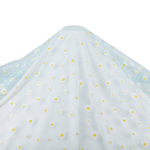 Daisy Pattern Chinlon Tulle