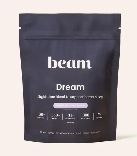 Beam Dream Nighttime Cocoa – Trial Pack (10 Servings) – Magnesium, Melatonin & L-Theanine Sleep Blend – Vegan, Non-GMO,...