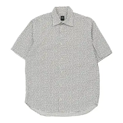 Gianfranco Ferre Patterned Shirt - Large White Cotton