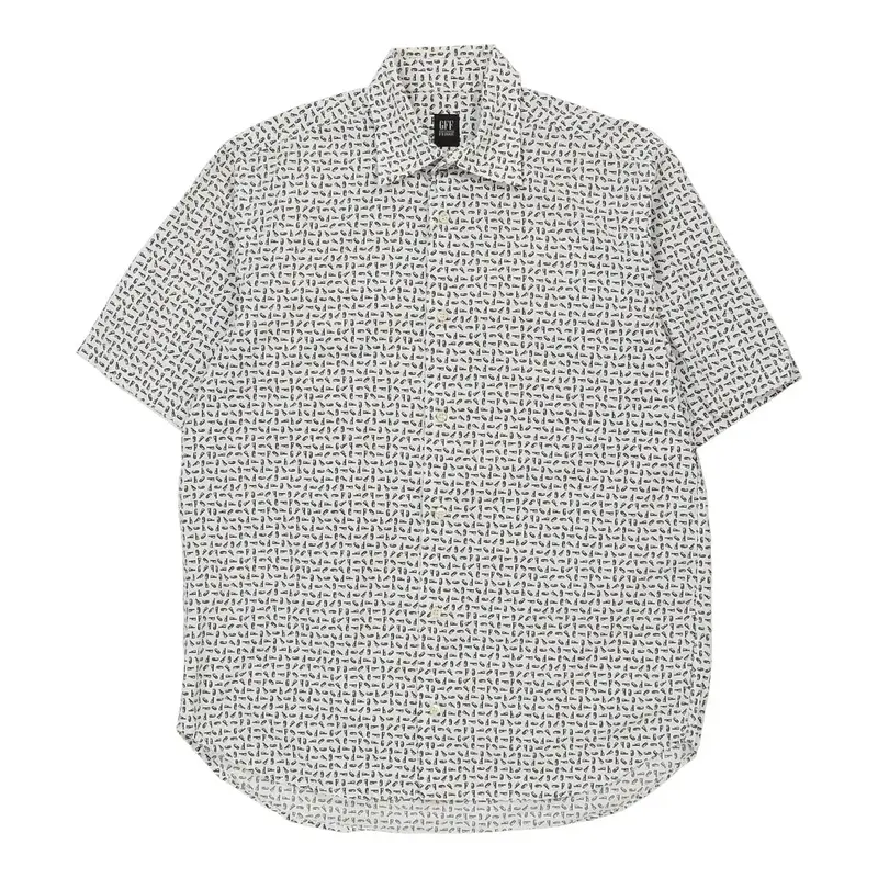Gianfranco Ferre Patterned Shirt - Large White Cotton