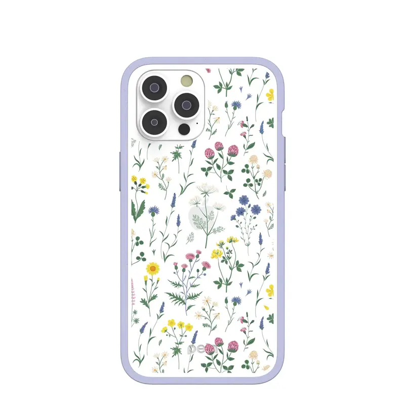 Clear Shadow Blooms iPhone 14 Pro Max Case With Lavender Ridge
