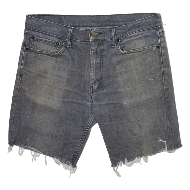 LEVI'S 511 Mens Denim Shorts Grey M W34