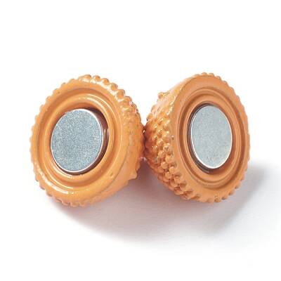 Brass Colored Magnetic Clasps with Loops