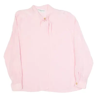 Womens Blouse Pink Long Sleeve XL