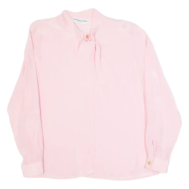Womens Blouse Pink Long Sleeve XL