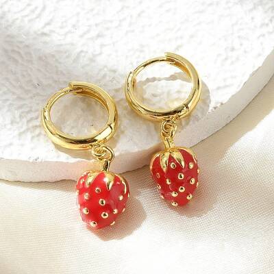 Brass Hoop Earrings