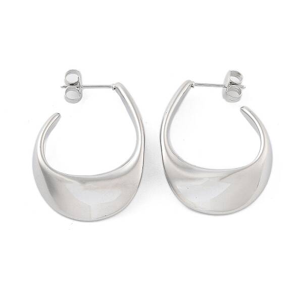 Non-Tarnish 304 Stainless Steel Twist Teardrop Stud Earrings