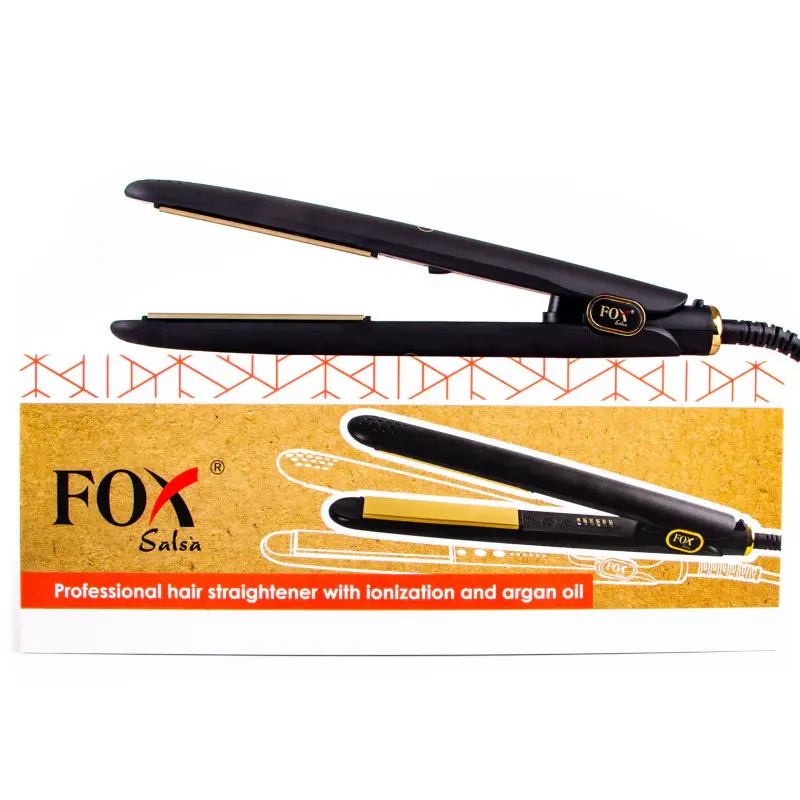 FOX Salsa - Hair straightener with ionization and plates with argan oil