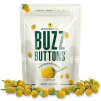 Buzz Button Edible Flowers for Cocktails - Grown in USA - Freeze Dried - Toothache Plant - Electric Daisy - Natural Sensation...