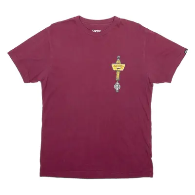 VANS Classic Fit Mens T-Shirt Red S