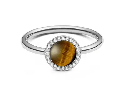 Daniel wellington Unique Tiger's Eye and Crystal Ring Audrey DW00401209 - Circuit: 60 mm