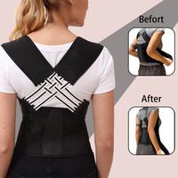 Posture Corrector for Men and Women, Shoulder Corrector, Adjustable Full Back Support, Relieve Upper and Lower Back Pain - Sc...