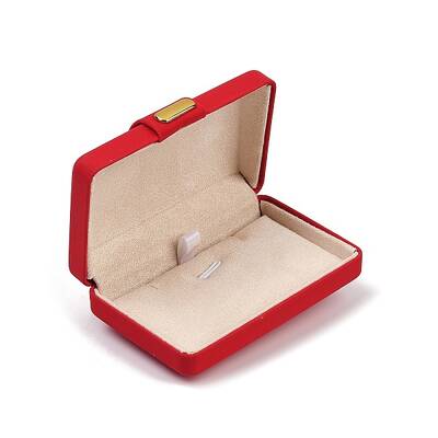 Rectangle PU Leather Jewelry Necklace Storage Boxes