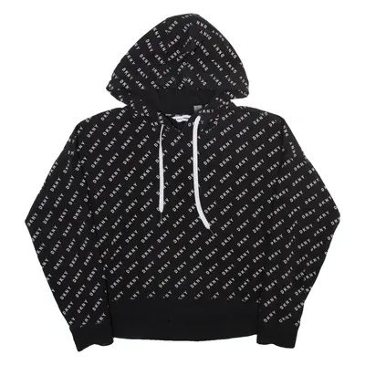 DKNY Womens Black Hoodie M