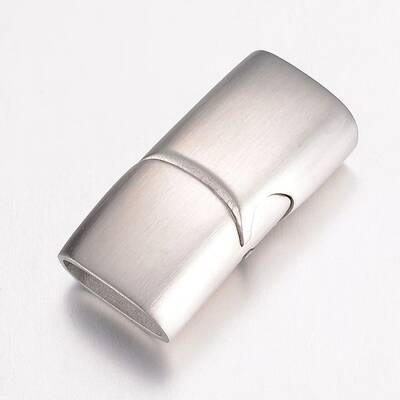 Tarnish Resistant 304 Stainless Steel Magnetic Clasps with Glue-in Ends