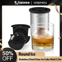 The ultimate cooling companion for ice lovers - Premium 2.5 inch Stainless Steel Clear Ice Balls - A stylish choice for drink...