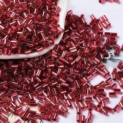 Baking Paint Glass Round Bugle Beads