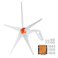 VEVOR 500W Wind Turbine Generator, 12V Wind Turbine Kit, 5-Blade Wind Power Generator with MPPT Controller, Adjustable Windwa...