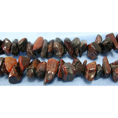 Dyed & Heated Natural Red Tiger Eye Chips Beads Strands
