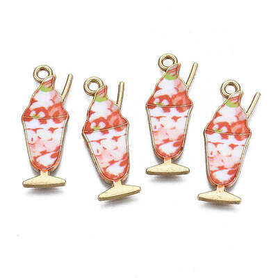 Rack Plating Alloy Enamel Pendants