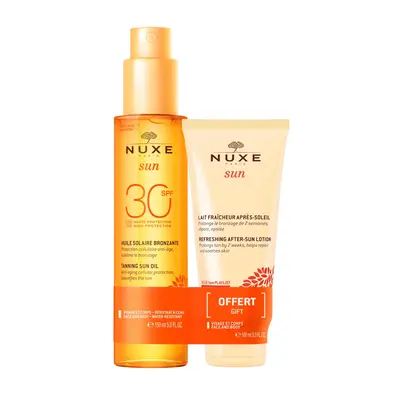 Set Nuxe: Sun Anti-età Olio Abbronzante SPF 30 150 ml + Sun Protezione Solare Lozione Doposole 100 ml