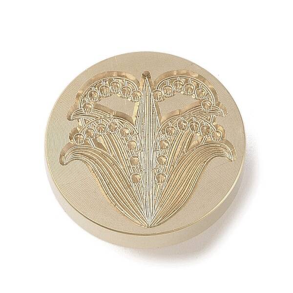 Golden Tone Wax Seal Brass Stamp Head