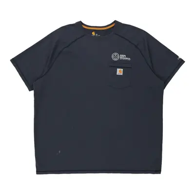 Carhartt T-Shirt - 2XL Navy Cotton