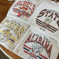 Retro College Football Mascot T-Shirt – Classic unisex cotton tee in ash grey. Perfect for football fans who love vintage s...