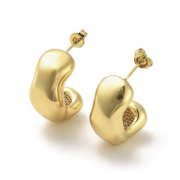 Rack Plating Brass Stud Earrings