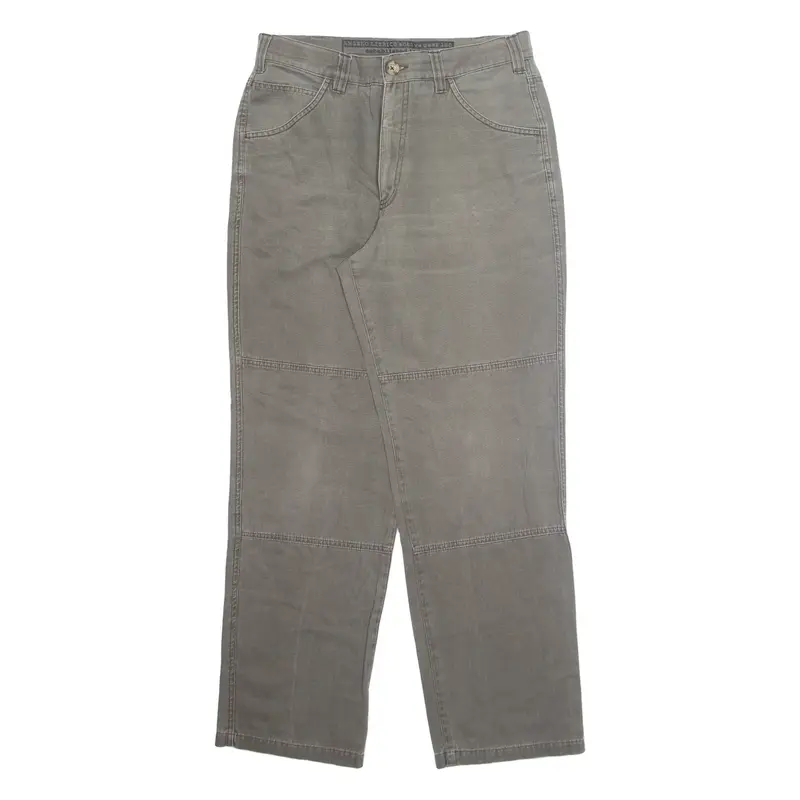 ANGELO -LITRICO Mens Trousers Grey Regular Straight W30 L32