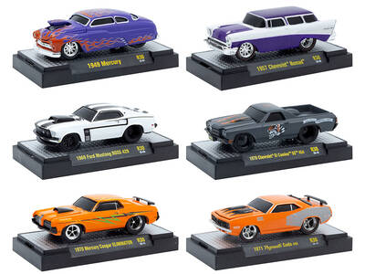 Ground Pounders 6 Cars Set Release 30 IN DISPLAY CASES Limited Edition 1/64 Diecast Model Cars by M2 Machines