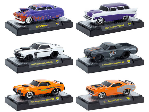 Ground Pounders 6 Cars Set Release 30 IN DISPLAY CASES Limited Edition 1/64 Diecast Model Cars by M2 Machines