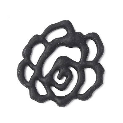 Rack Plating Spray Painted Alloy Cabochons
