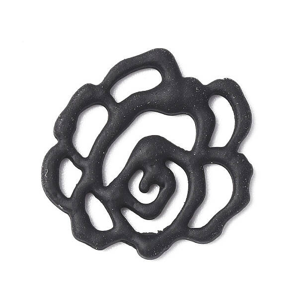 Rack Plating Spray Painted Alloy Cabochons