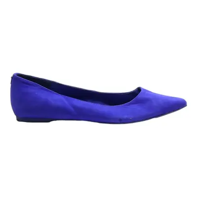 DUNE Ballet Shoes Blue Leather Womens UK 7