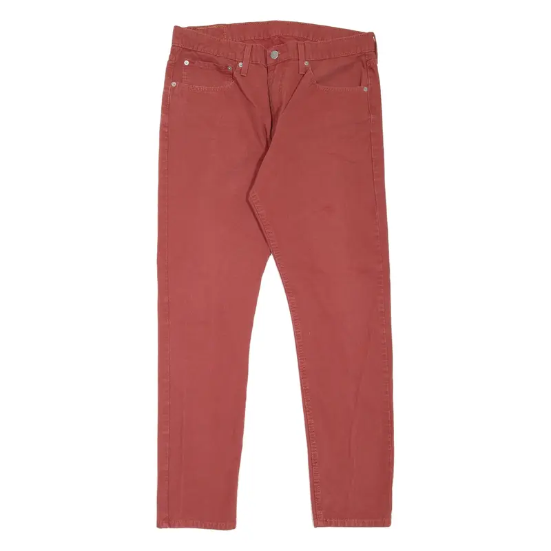 LEVI'S 512 Jeans Mens Red Slim Tapered W36 L32