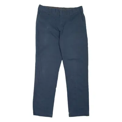 DICKIES Workwear Womens Trousers Blue Slim Tapered W33 L32