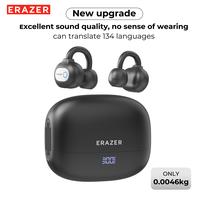 ERAZER XF50 AI Translation Earphones, Hi Fi Sound Quality, 134 Language Translations, Ultra Light Wear, IPX5 Anti Sweat, Wate...