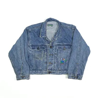 JACK MORGAN Cropped Denim Jacket Blue Womens S