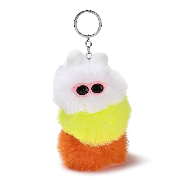 Cute Plush Cloth Worm Doll Pendant Keychains