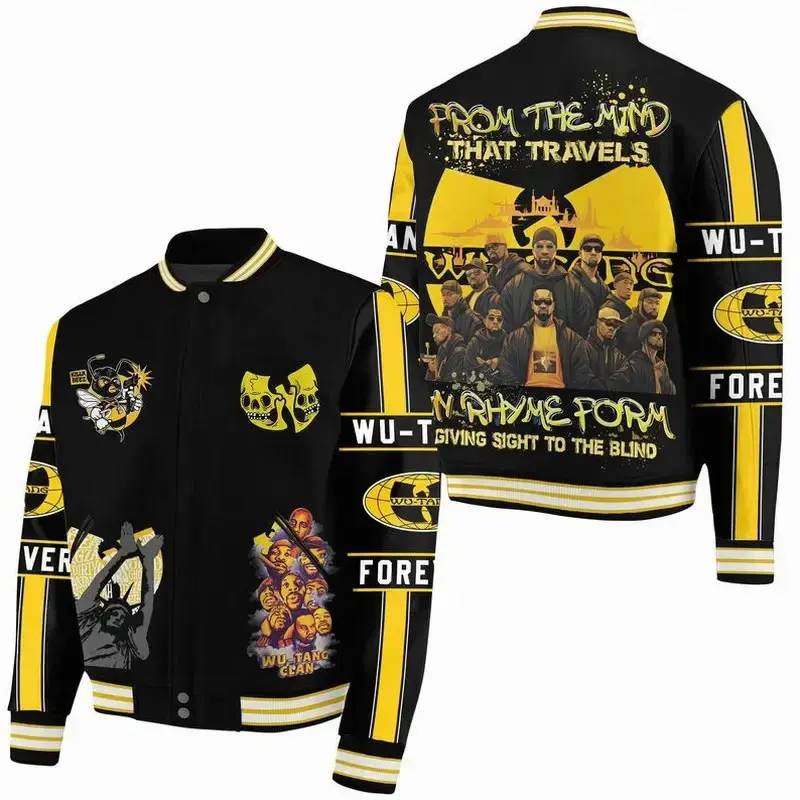 Trending WuuTangggg Bomber Baseball Jacket, Hip Hop Varsity Jacket, Music Band Sport Shirt, Comfortable Unisex Bomber, Trendy...