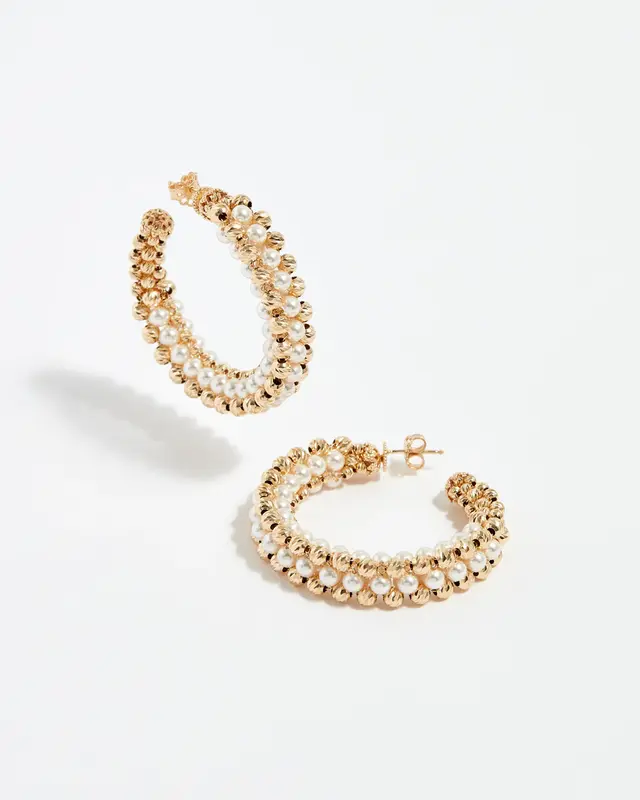 Earring Alessia Hoop Ear Gold | Color: GOLD | Size: U