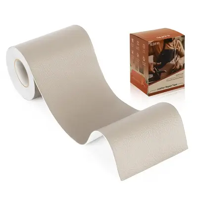 Leather Repair Tape, 1 Roll Self Adhesive Waterproof Leather Repair Tape for Cloth, Fabric, Car, Bag, Shoes, Couch, Sofa, Bed...