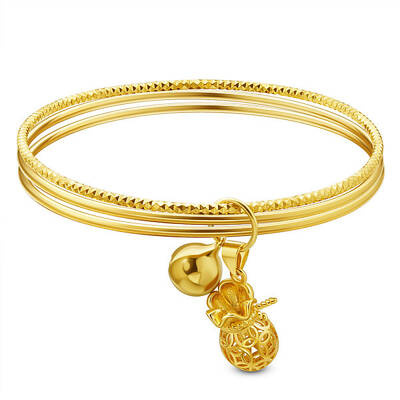Brass Charm Bangles