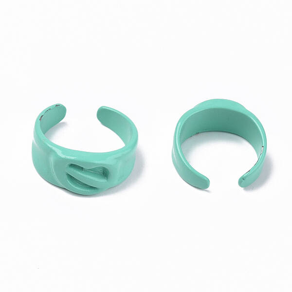 Spray Painted Alloy Cuff Rings