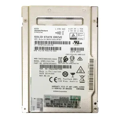 P04174-003 HP 1.6TB Multi-Level Cell SAS 12Gb/s Mixed Use 2.5-Inch Solid State Drive for ProLiant DL325 Gen10
